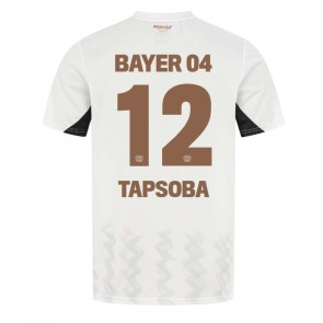 Bayer Leverkusen Edmond Tapsoba #12 Replika Udebanetrøje 2024-25 Kortærmet